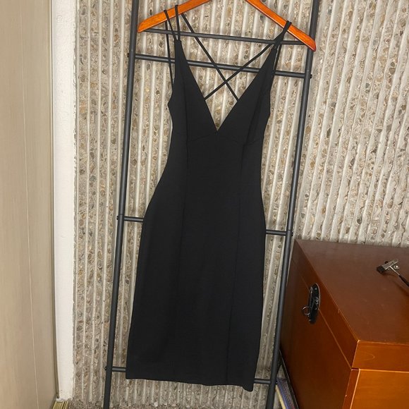 Lulu's Be-All Trend-All Backless Black Midi Dress - Size Small - Picture 8 of 8